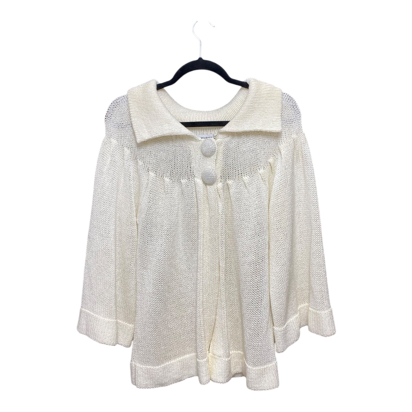 Sweater By Clothes Mentor In Cream, Size: L