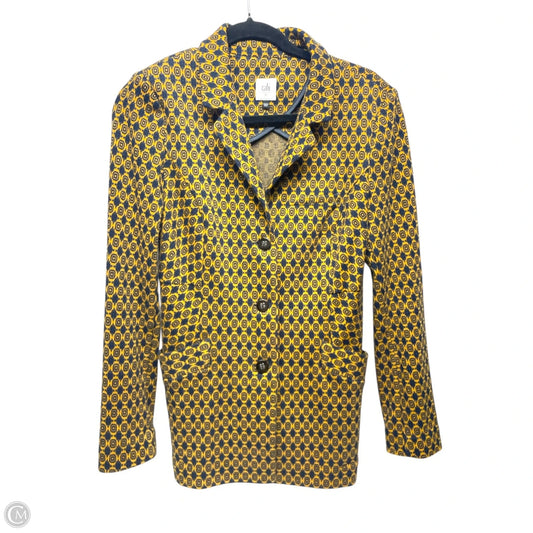 Blazer By Cabi In Blue & Yellow, Size: M