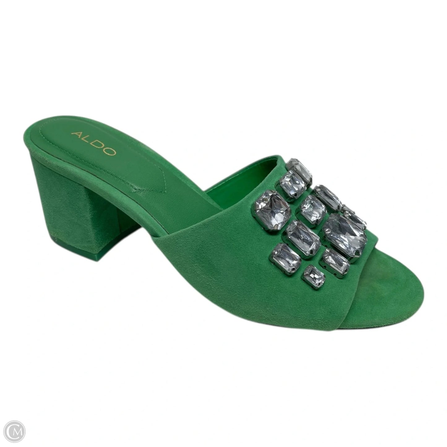 Shoes Heels Block By Aldo In Green, Size: 7
