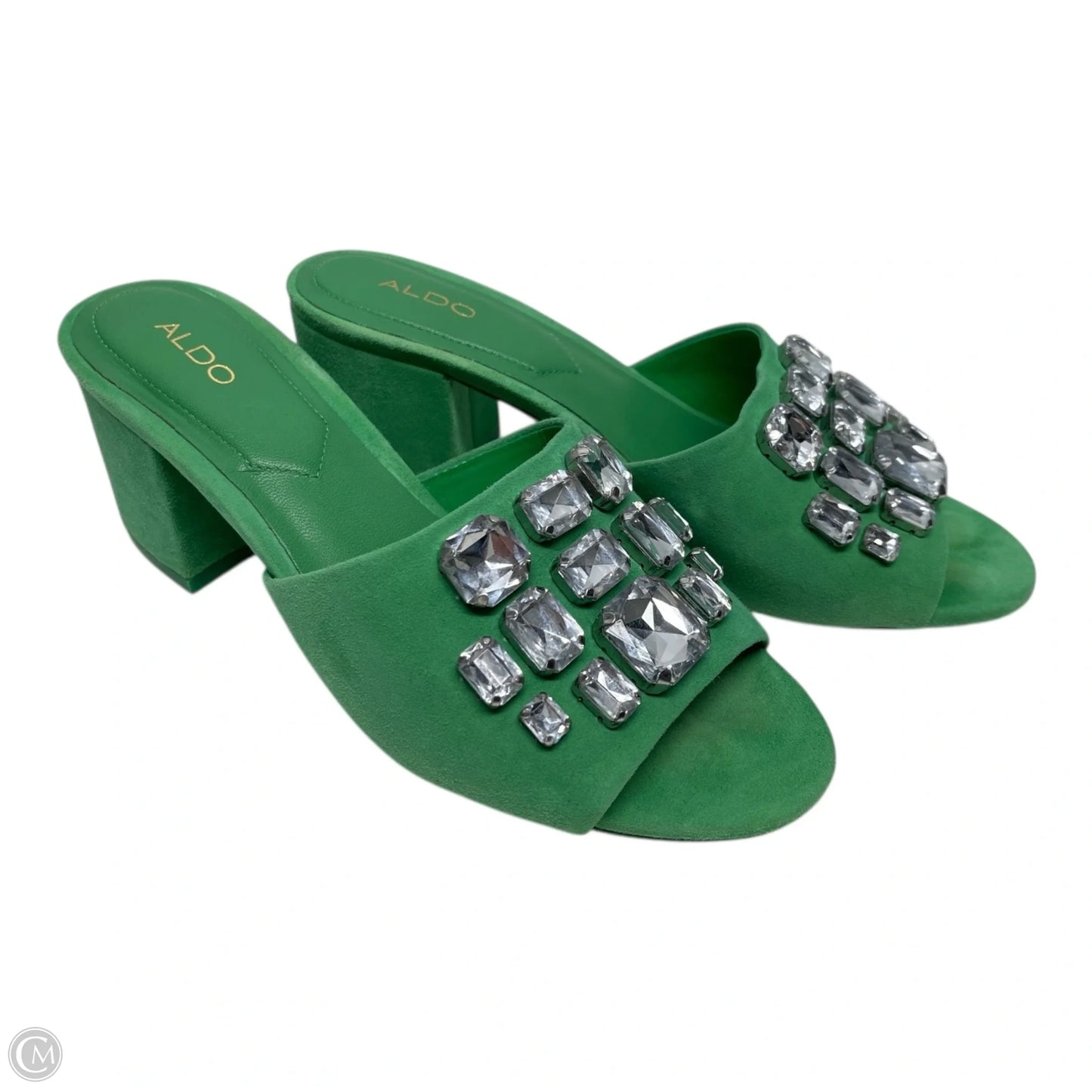 Shoes Heels Block By Aldo In Green, Size: 7