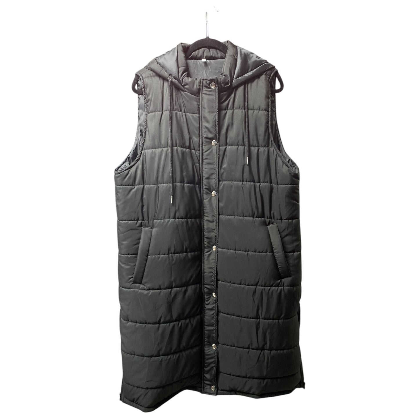 Vest Puffer & Quilted By Clothes Mentor In Black, Size: 3x