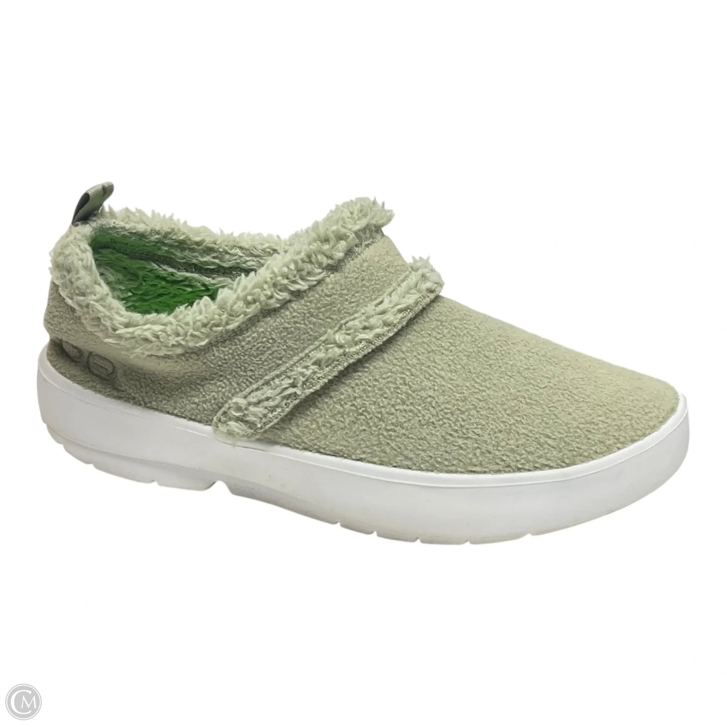 Shoes Flats By Oofos In Green, Size: 9