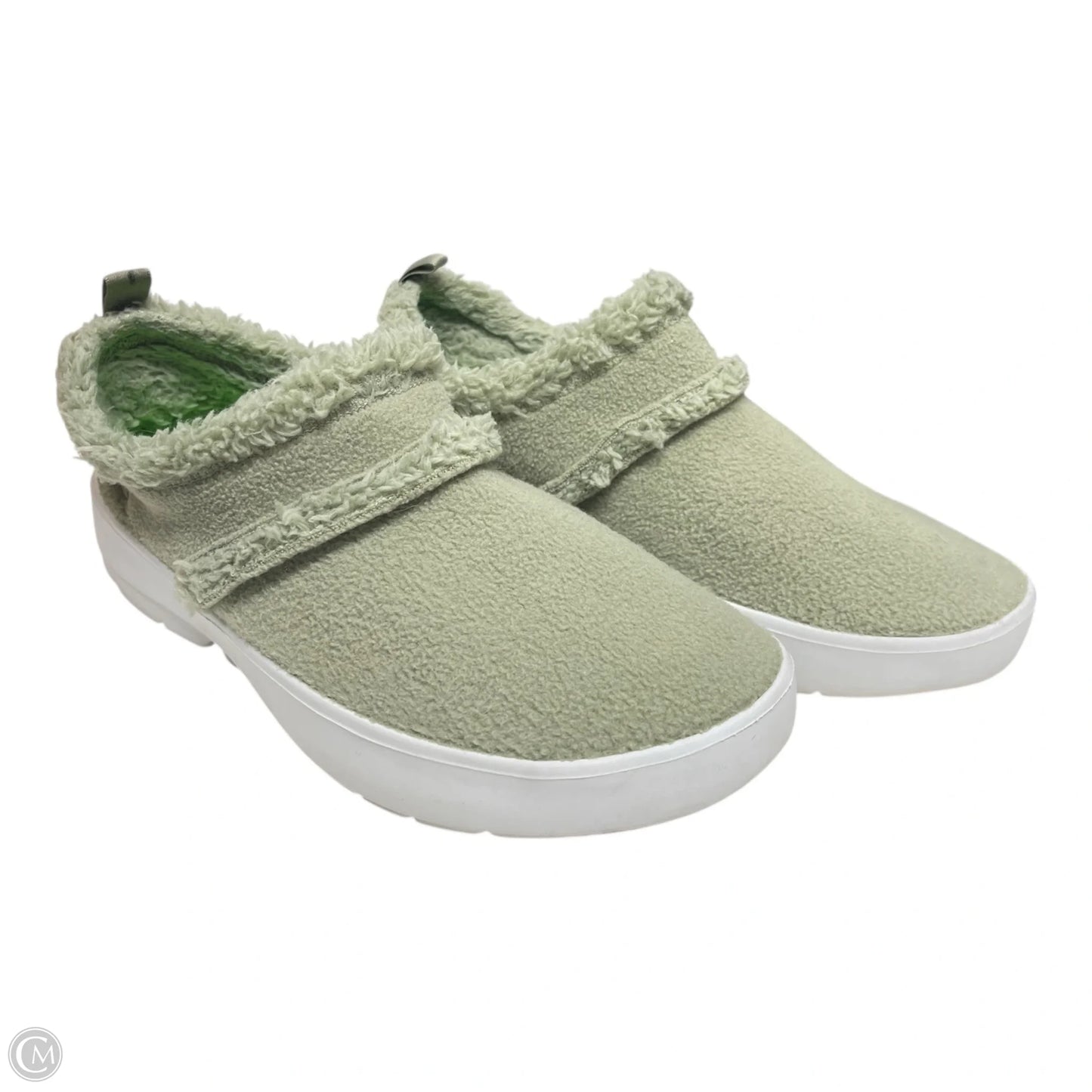 Shoes Flats By Oofos In Green, Size: 9