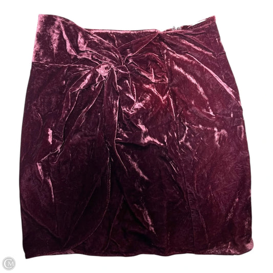Skirt Mini & Short By Loft In Maroon, Size: 6