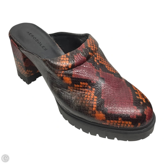 Shoes Heels Block By Aerosoles In Snakeskin Print, Size: 10.5