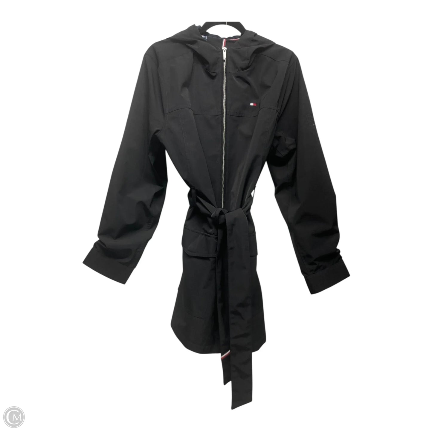 Coat Raincoat By Tommy Hilfiger In Black, Size: Xl