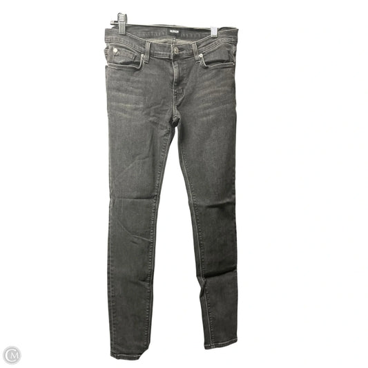 Jeans Skinny By Hudson In Black Denim, Size: 4