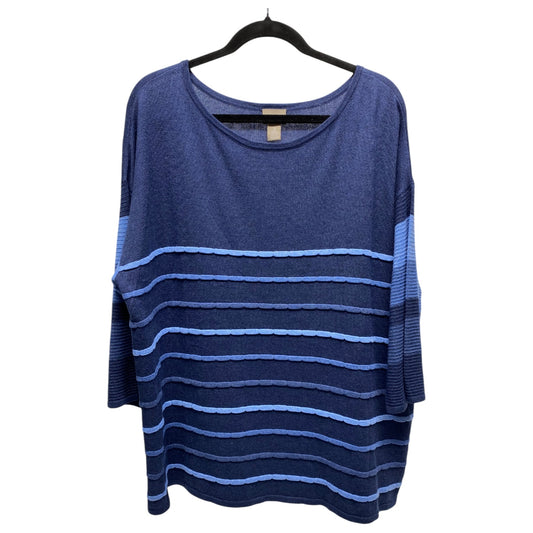 Sweater By Chicos In Blue, Size: Xl