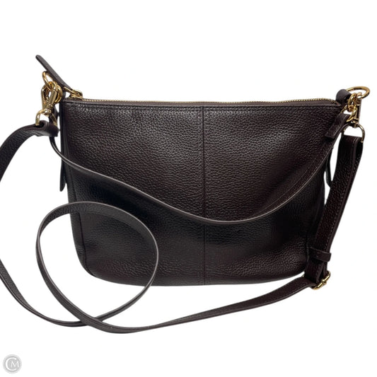 Handbag Leather By Fossil, Size: Small