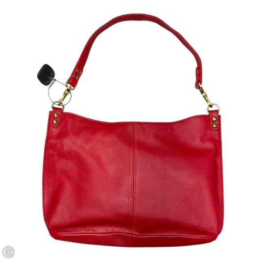 Handbag Leather By Hobo Intl, Size: Medium