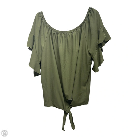Top Short Sleeve By Clothes Mentor In Green, Size: Xl