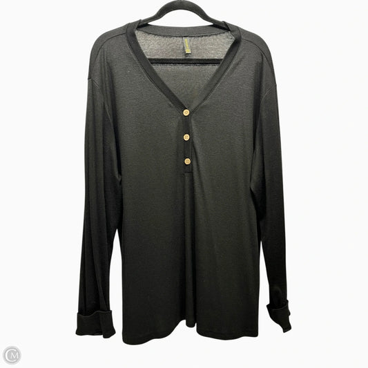Top Long Sleeve By hotgift -  In Black, Size: 2x