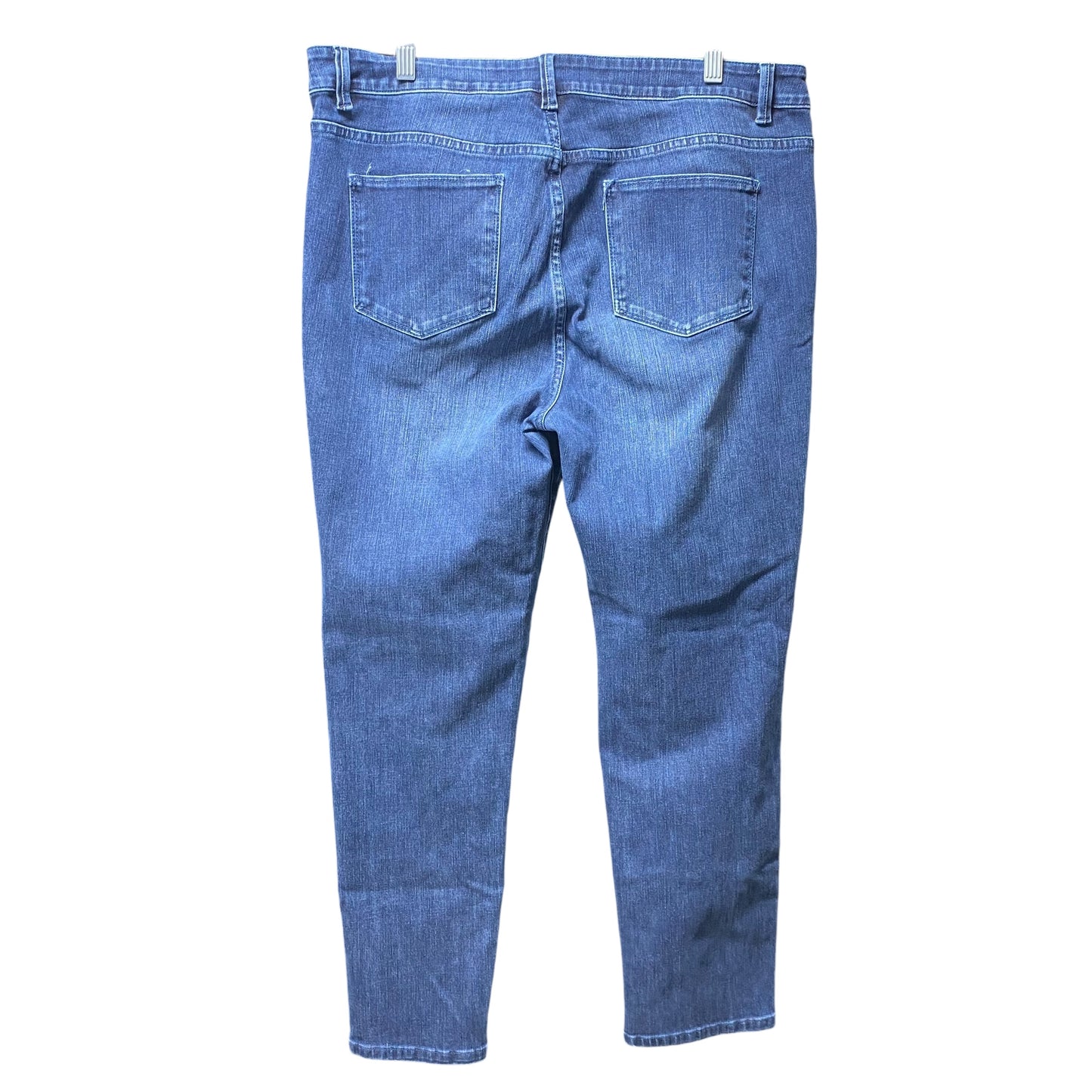 Jeans Straight By Soft Surroundings In Blue Denim, Size: L