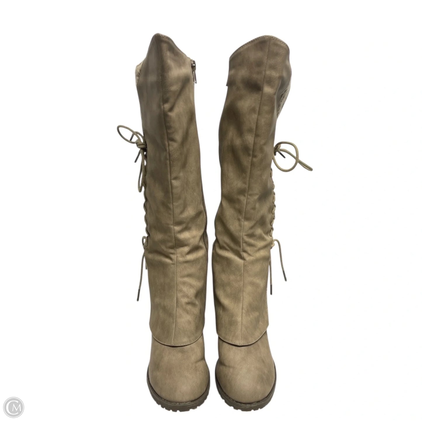 Boots Mid-calf Heels By Muk Luks In Tan, Size: 8.5