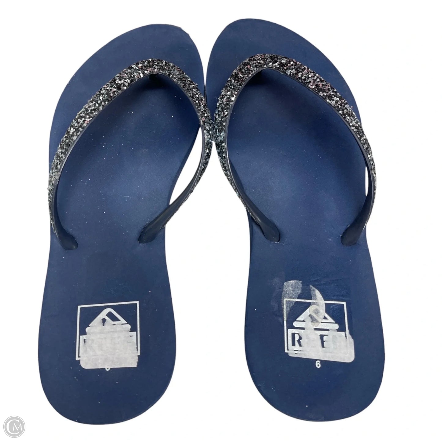 Sandals Flip Flops By Reef In Navy, Size: 6