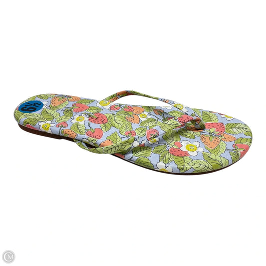 Sandals Flip Flops By Sincerely Jules In Floral Print, Size: 6.5