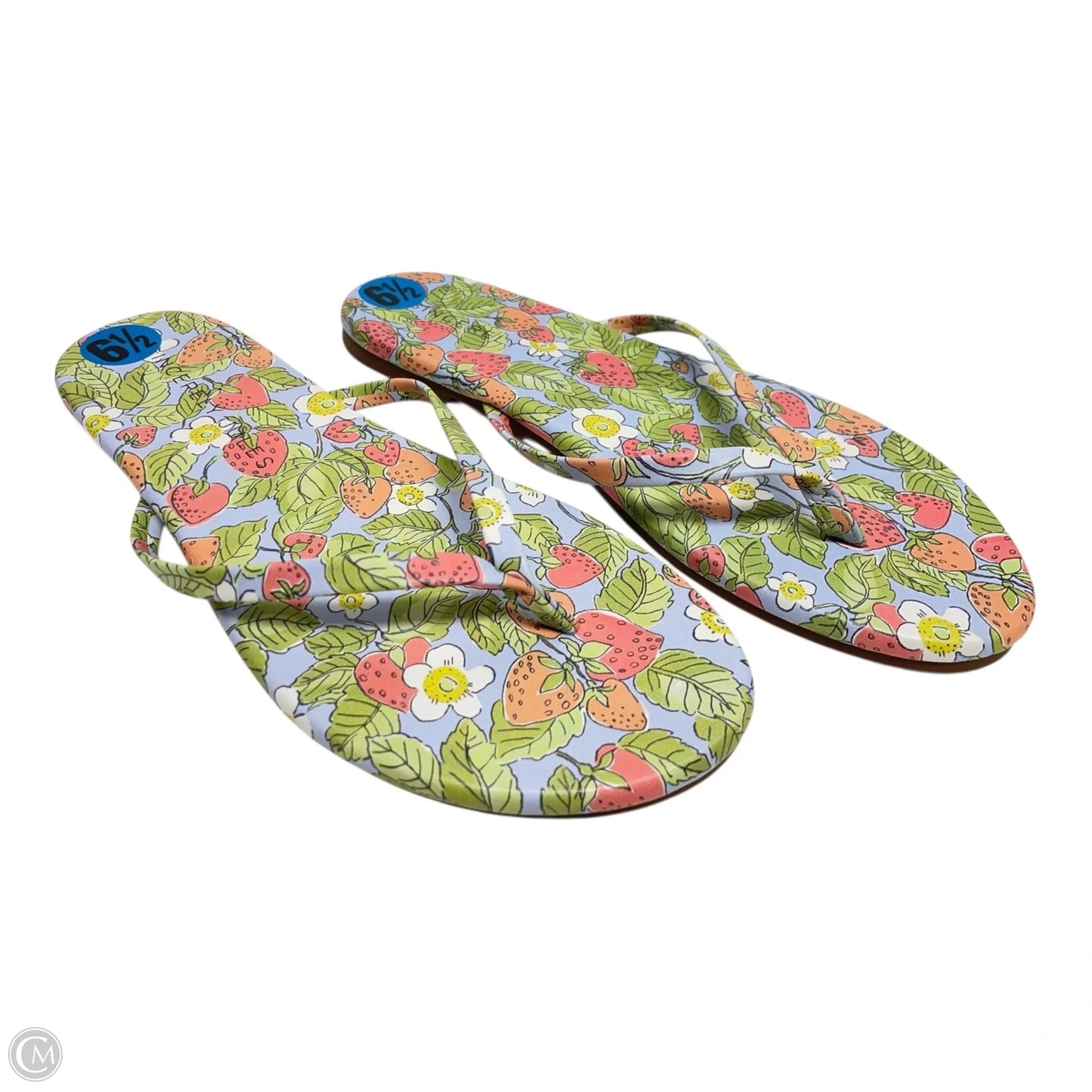 Sandals Flip Flops By Sincerely Jules In Floral Print, Size: 6.5