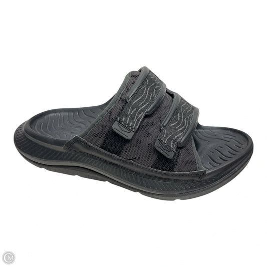 Slippers By Hoka In Black, Size: 9