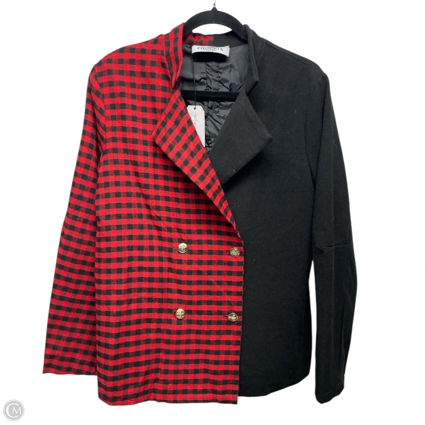 Jacket Other By PHOENIX REMIX - In Checkered Pattern, Size: L