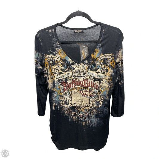 Top 3/4 Sleeve By Vanilla Sugar In Multi-colored, Size: S