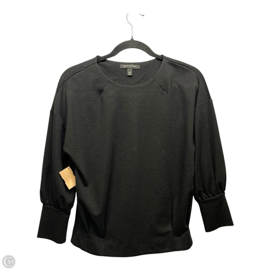 Sweatshirt Crewneck By Banana Republic In Black, Size: Xsp