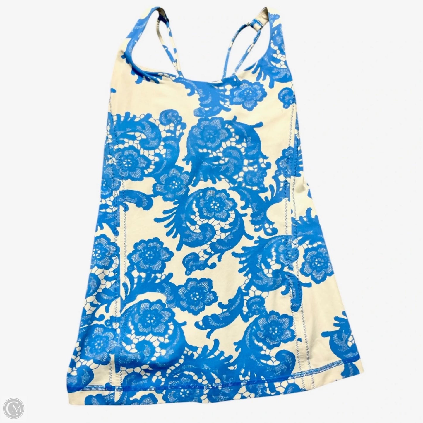 Athletic Tank Top By Lululemon In Floral Print, Size: 6