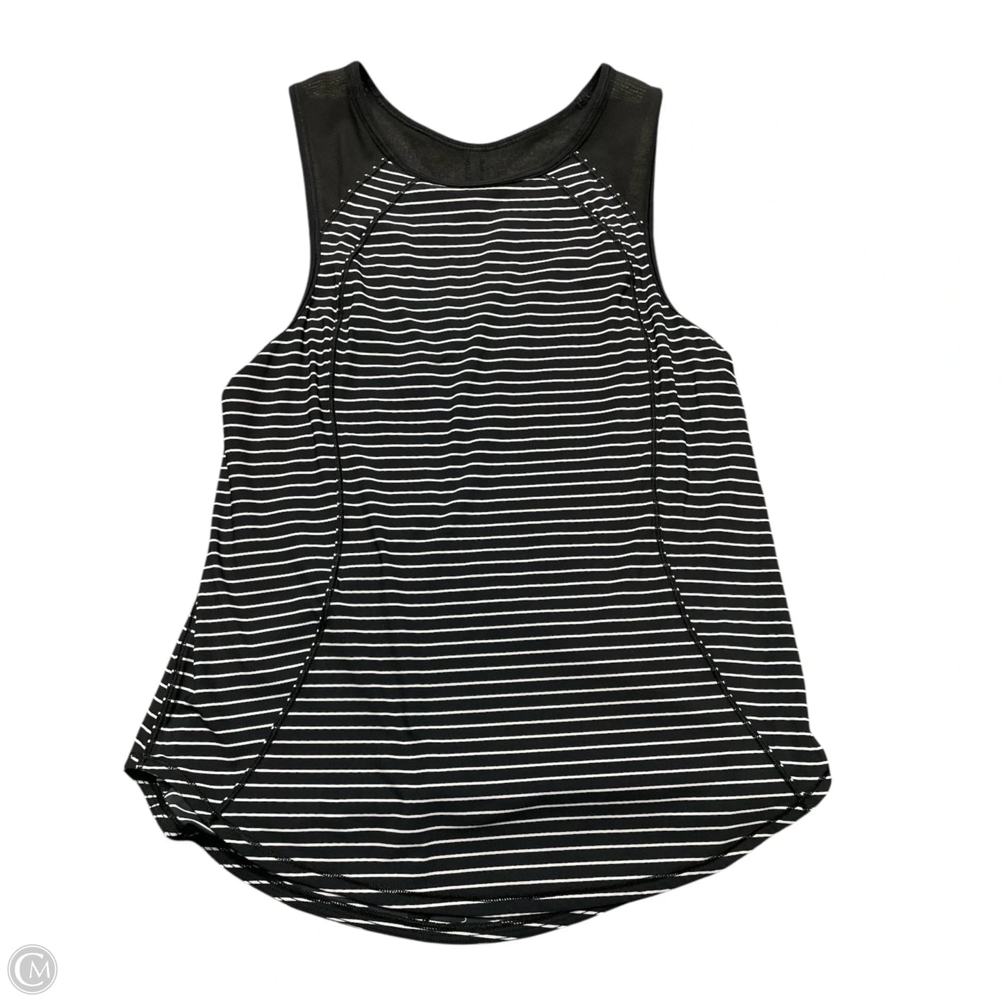 Athletic Tank Top By Lululemon In Striped Pattern, Size: S