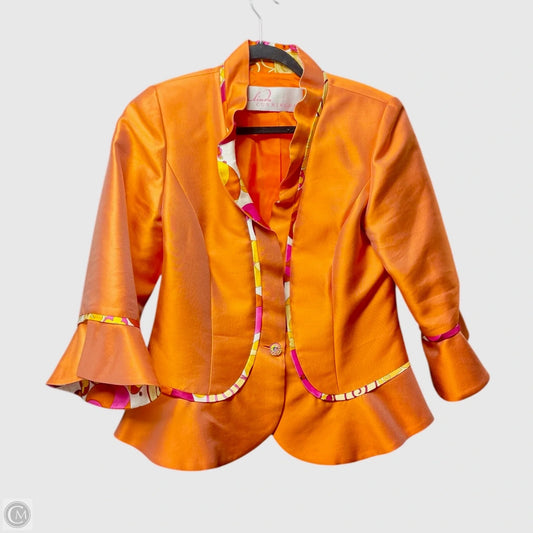 Blazer By LINDA CUNNINGHAM  In Orange, Size: 10