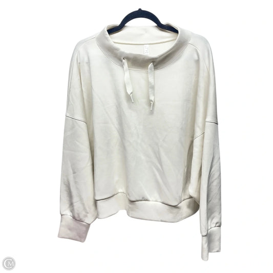 Sweatshirt Collar By Stylus In Ivory, Size: 1x