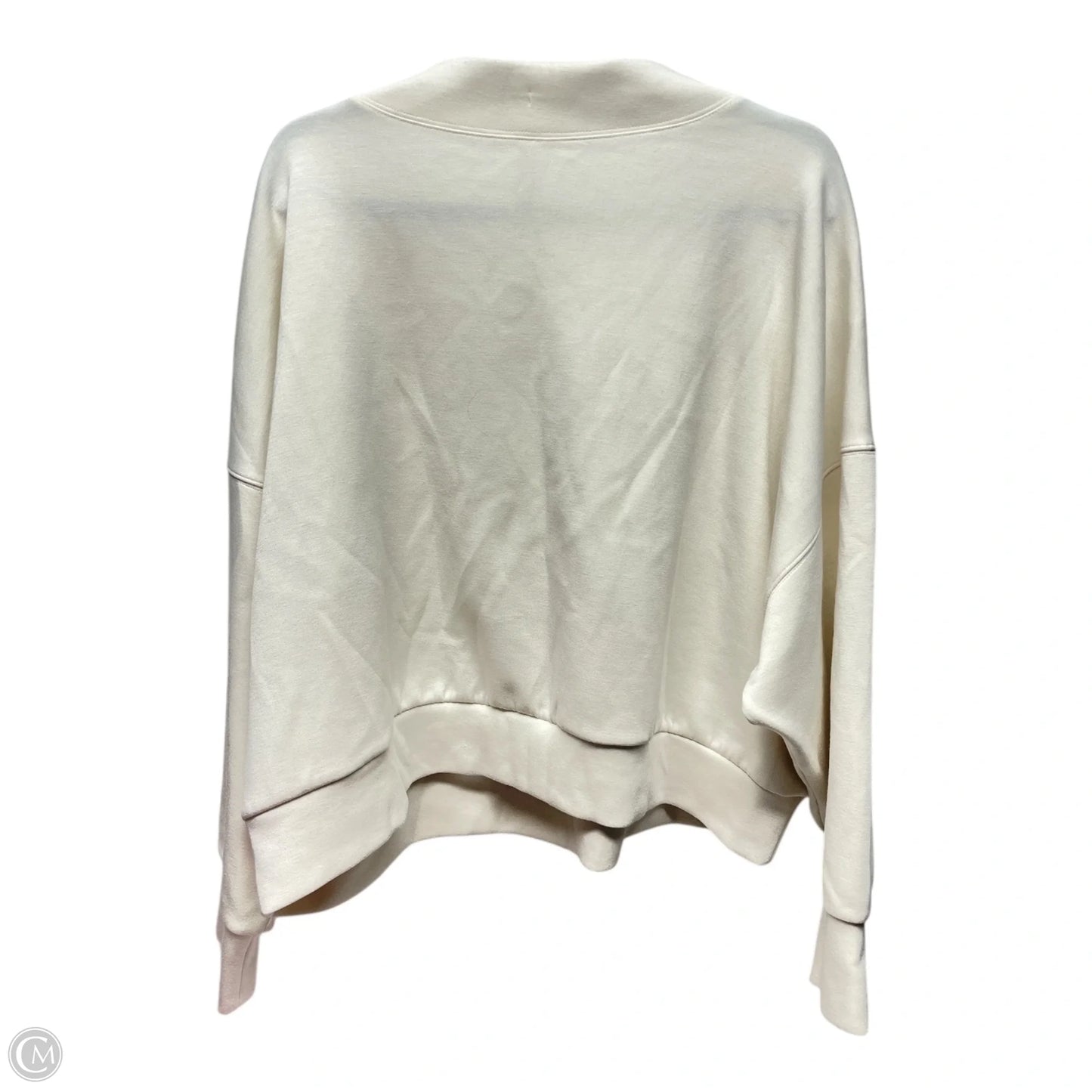 Sweatshirt Collar By Stylus In Ivory, Size: 1x