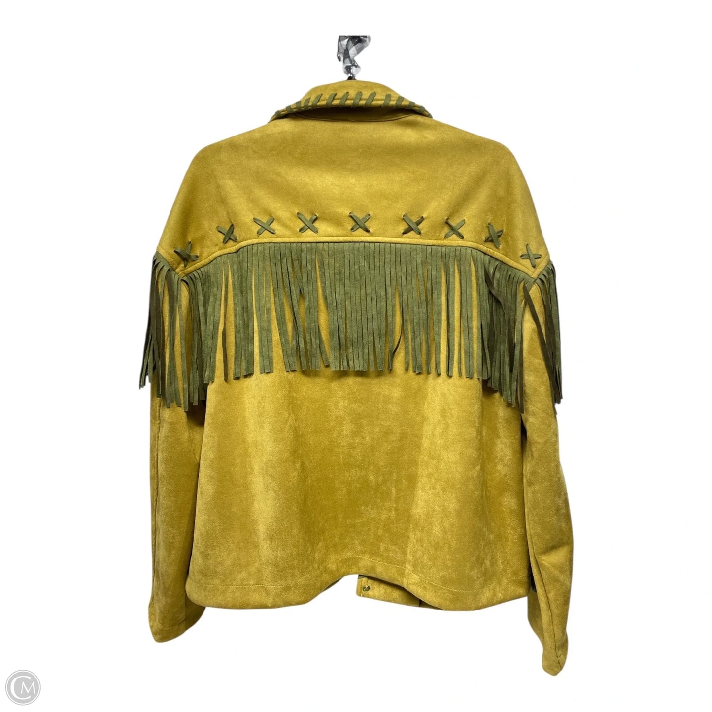 Jacket Other By Vocal In Green & Yellow, Size: M