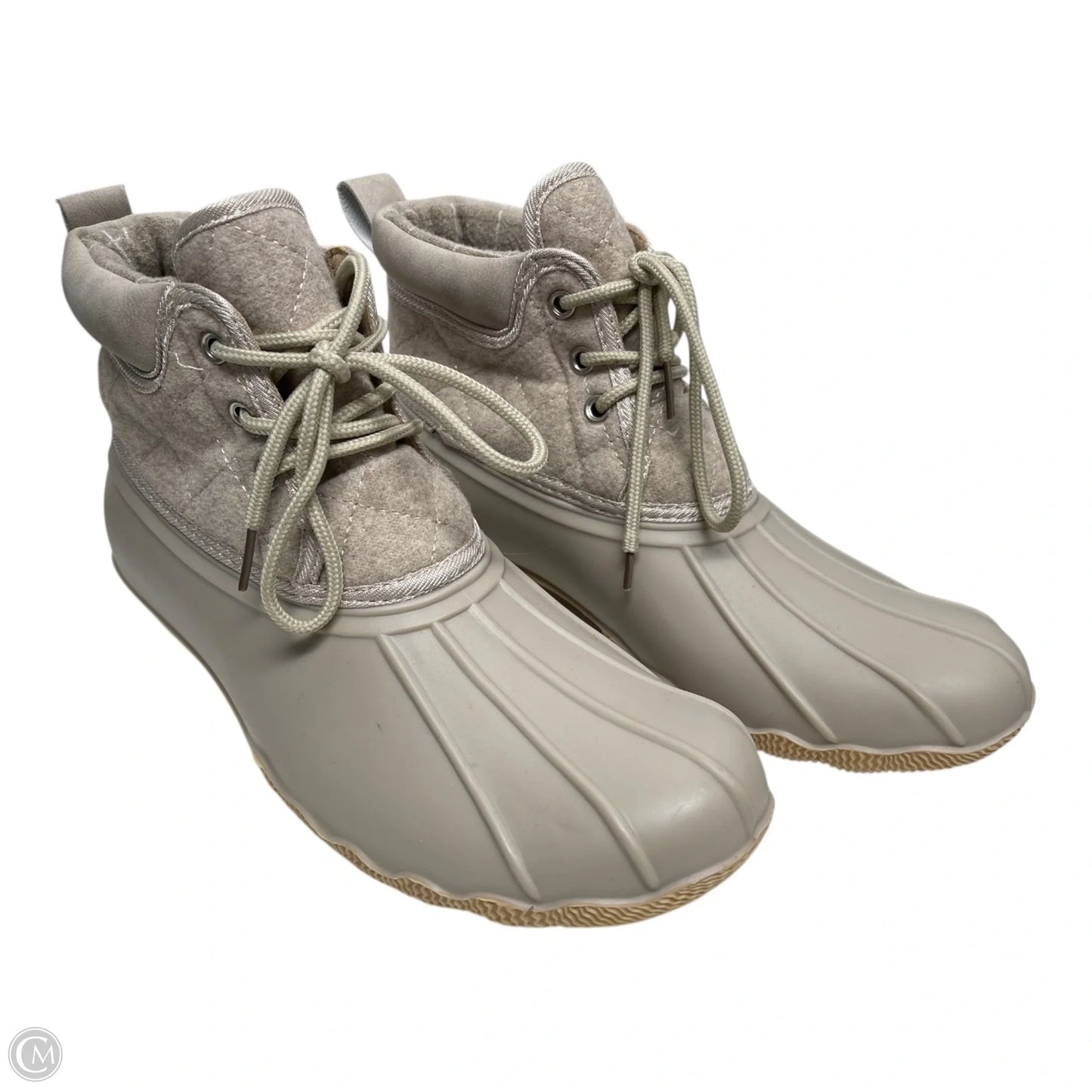 Boots Rain By Gypsy Jazz In Beige, Size: 8