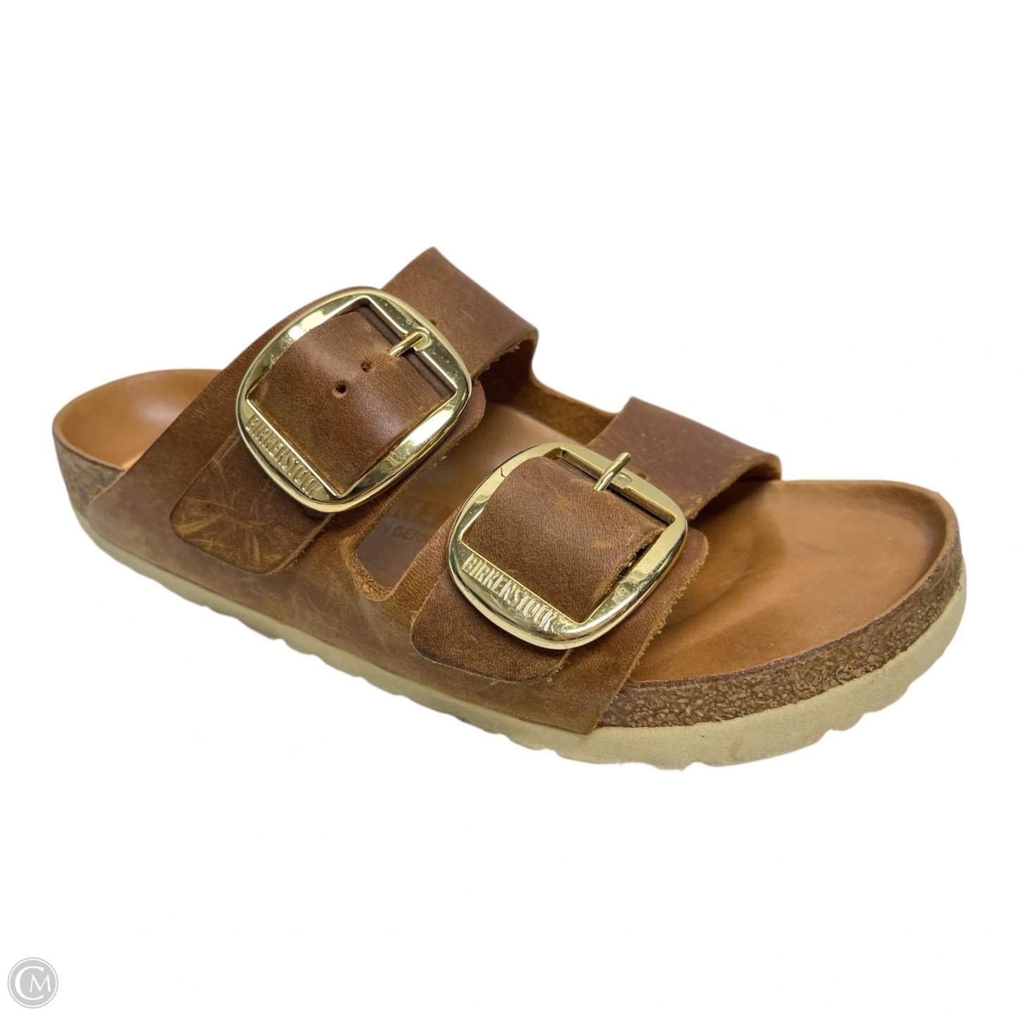 Sandals Flats By Birkenstock In Brown, Size: 6.5