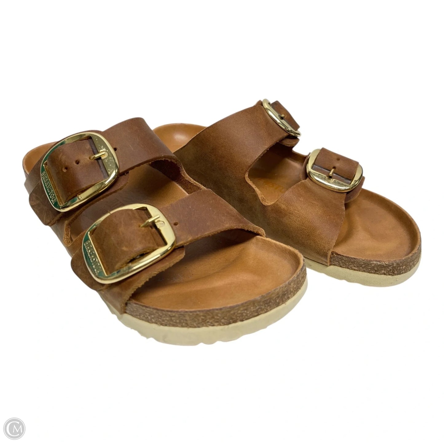 Sandals Flats By Birkenstock In Brown, Size: 6.5