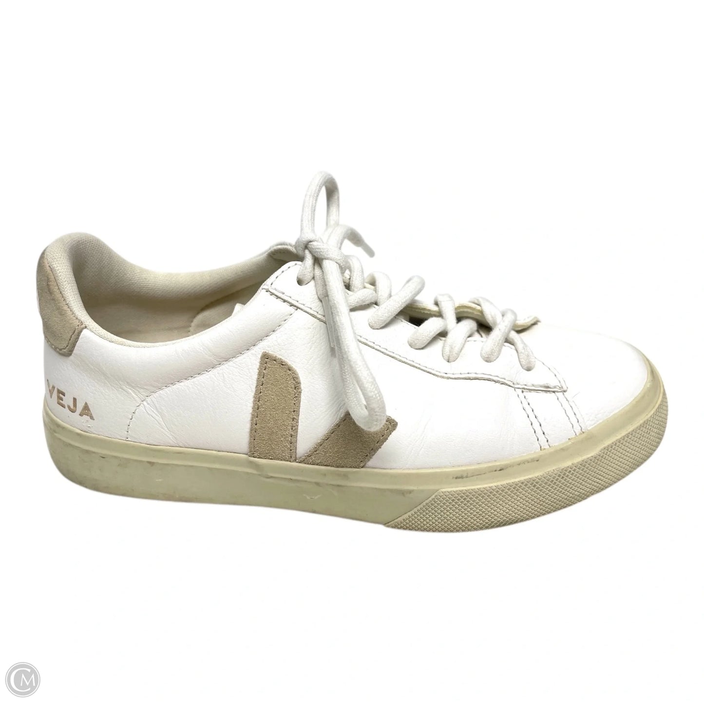 Shoes Sneakers By Veja In Tan & White, Size: 7