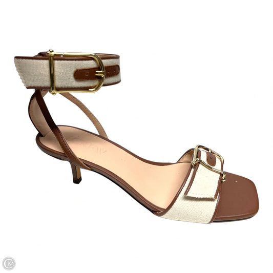 Shoes Heels Kitten By J. Crew In Brown & Tan, Size: 7