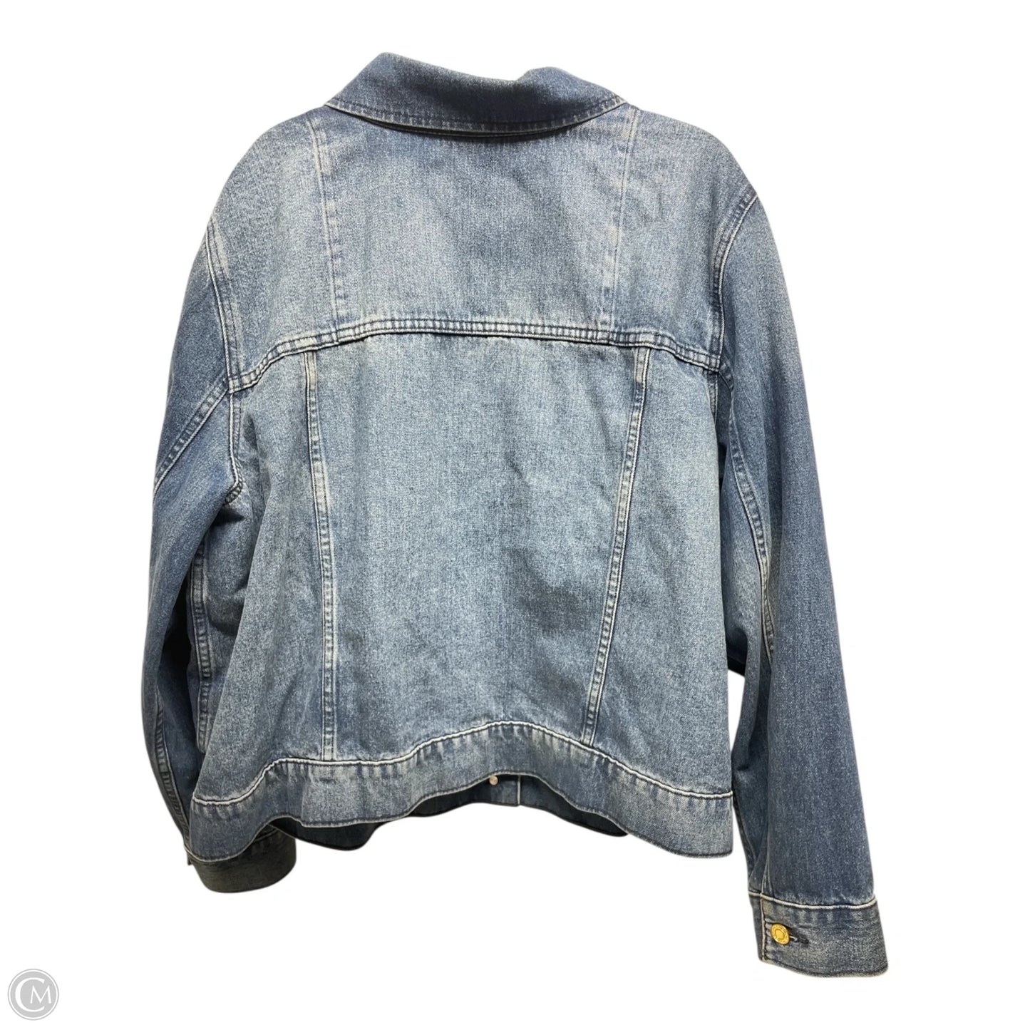 Jacket Denim By Michael By Michael Kors In Blue Denim, Size: 3x