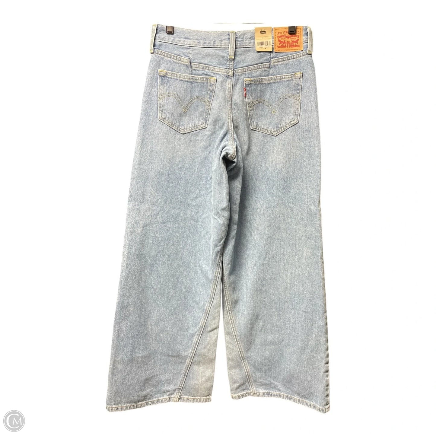 Jeans Wide Leg By Levis In Blue Denim, Size: 4