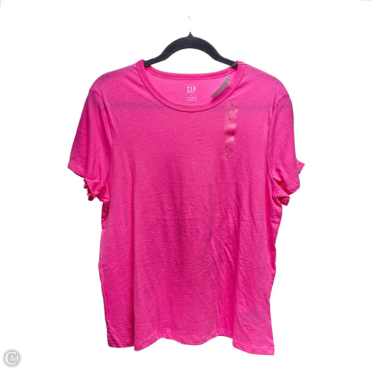 Top Short Sleeve By Gap In Pink, Size: L