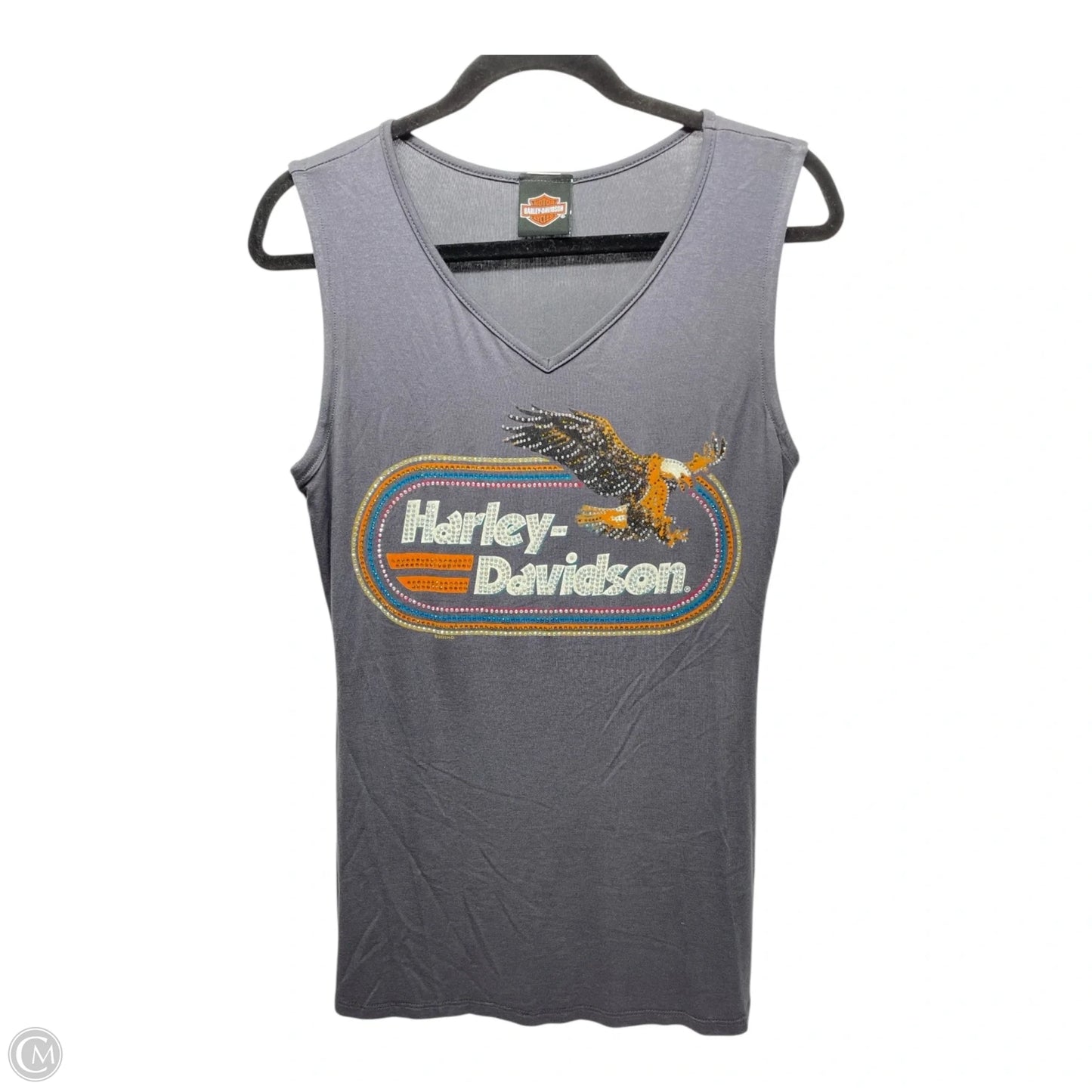 Top Sleeveless By Harley Davidson In Grey, Size: S