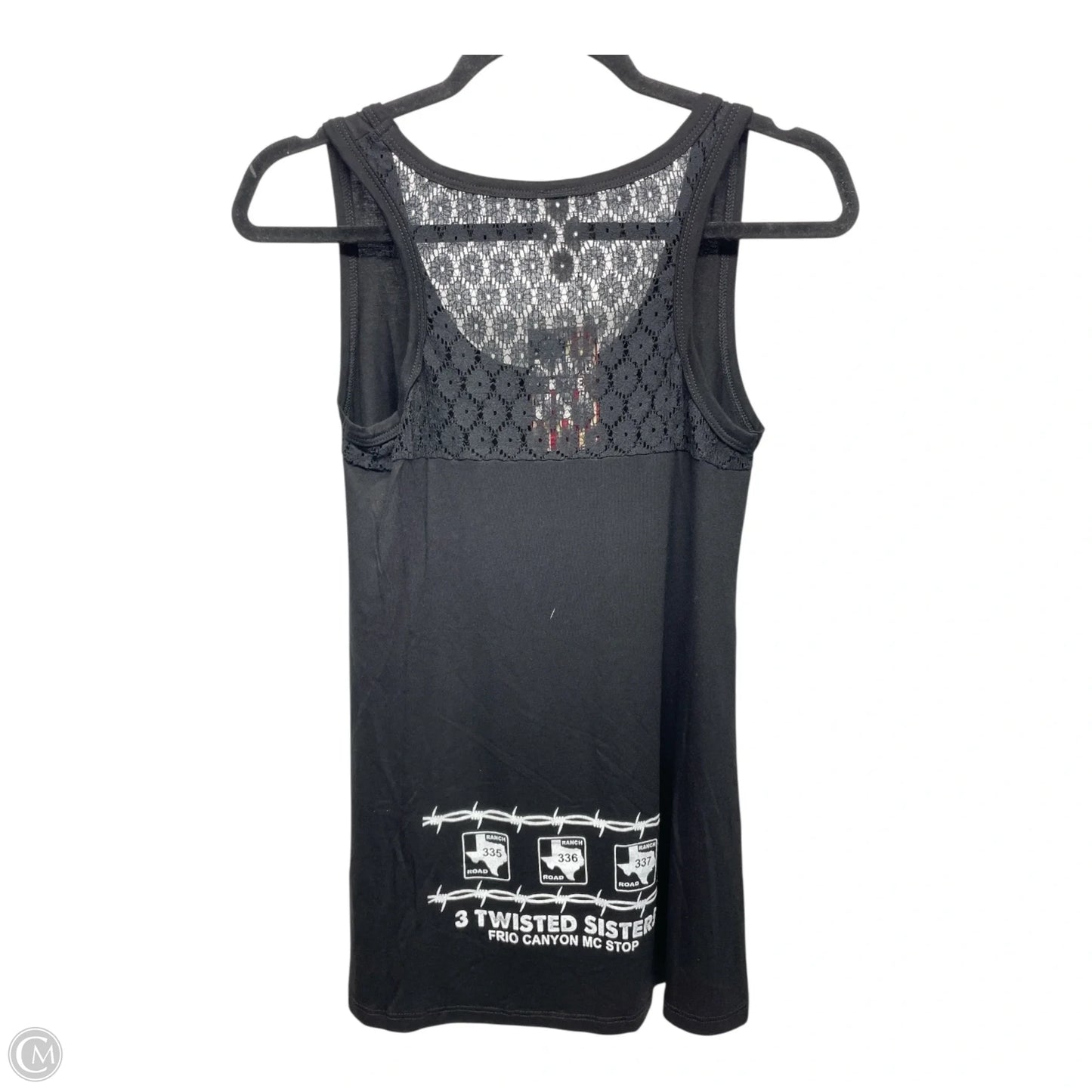 Top Sleeveless By Clothes Mentor In Black, Size: S