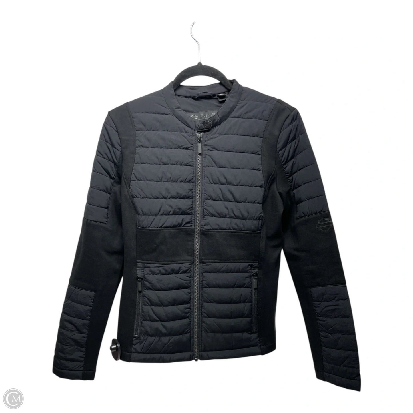 Jacket Puffer & Quilted By Harley Davidson In Black, Size: S