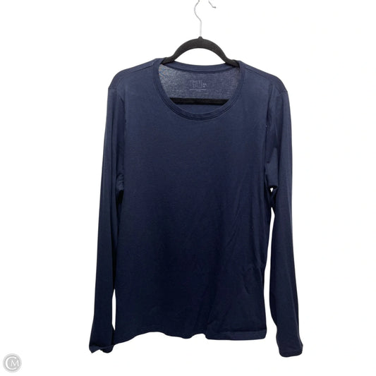 Top Long Sleeve By Time And Tru In Navy, Size: Xxl