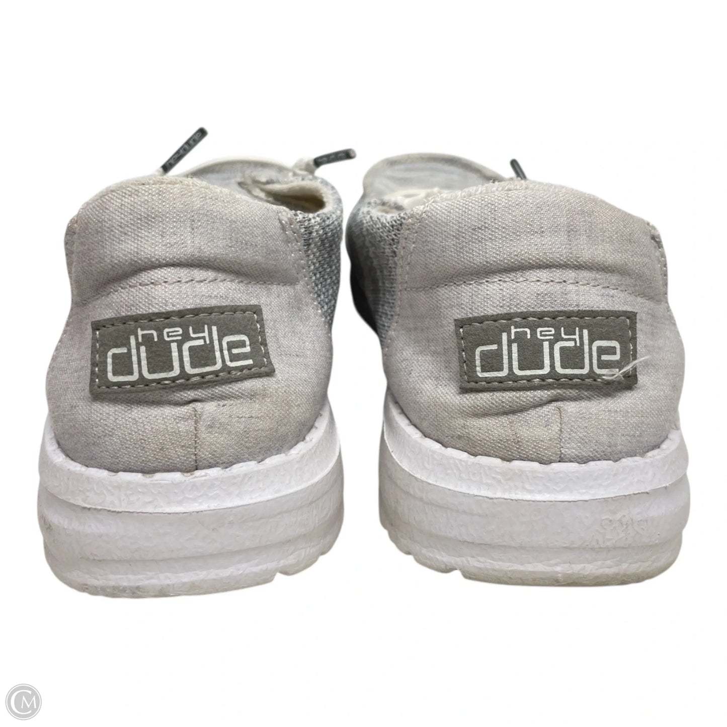 Shoes Flats By Hey Dude In Grey, Size: 7