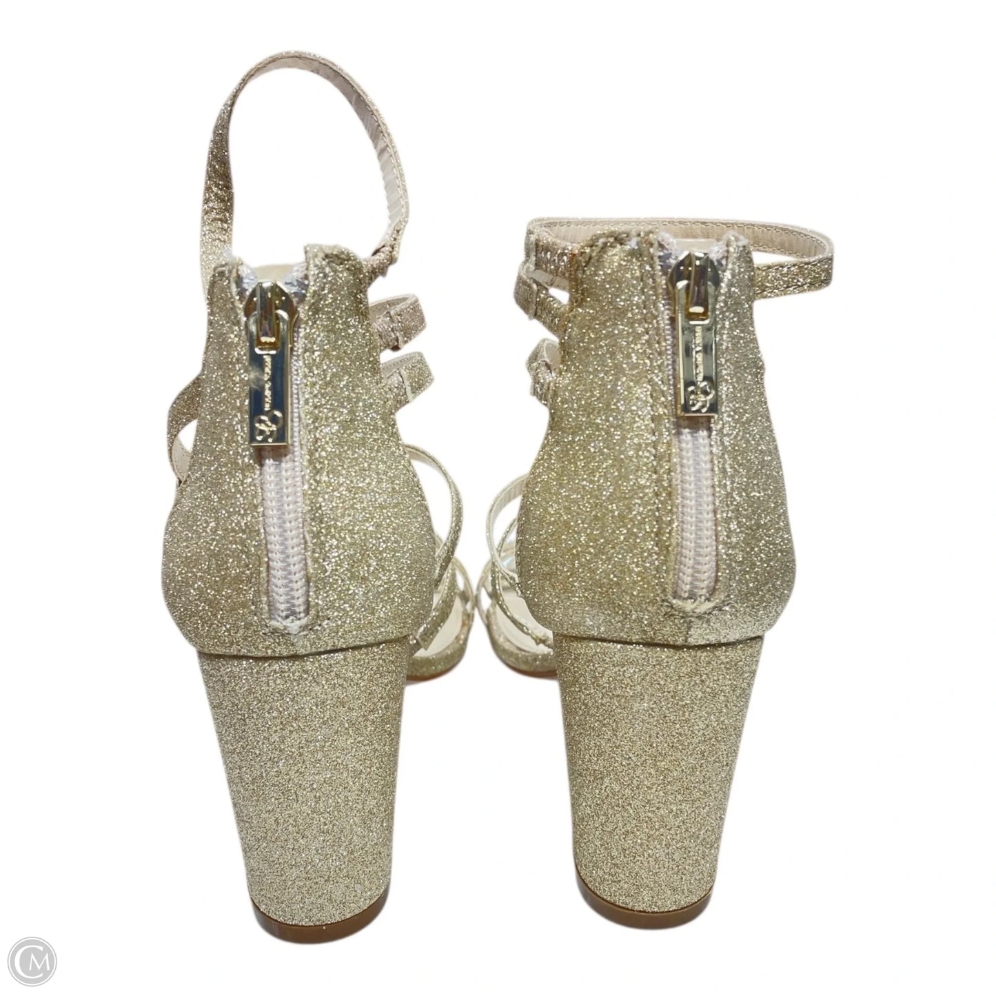 Shoes Heels Block By Jessica Simpson In Gold, Size: 7