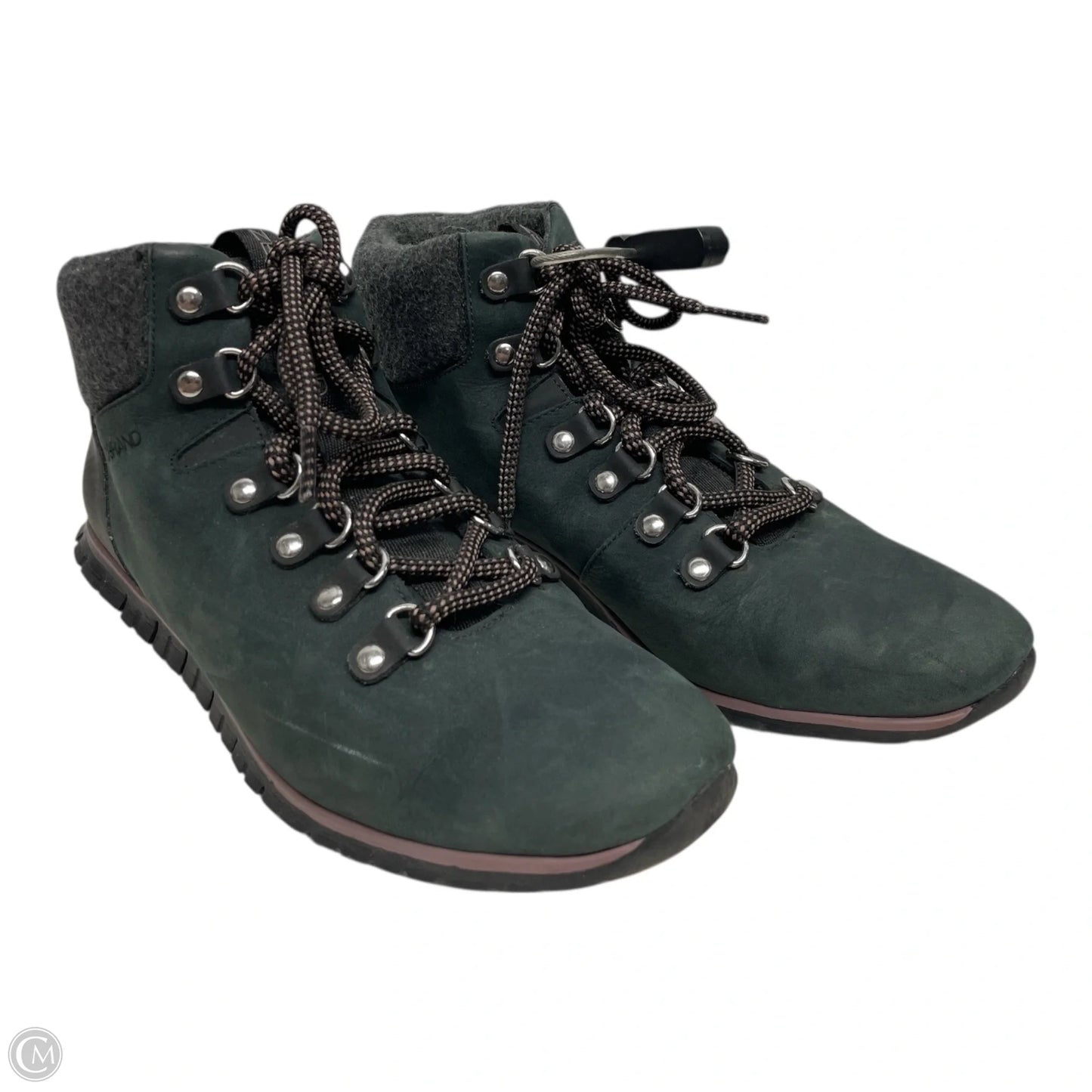 Boots Hiking By Cole-haan In Green & Grey, Size: 7