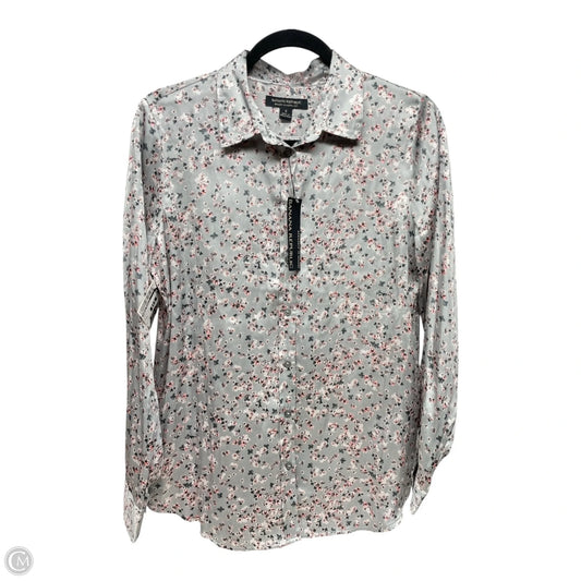 Top Long Sleeve By Banana Republic In Floral Print, Size: S