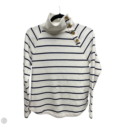 Sweatshirt Collar By J. Crew In Striped Pattern, Size: Xs