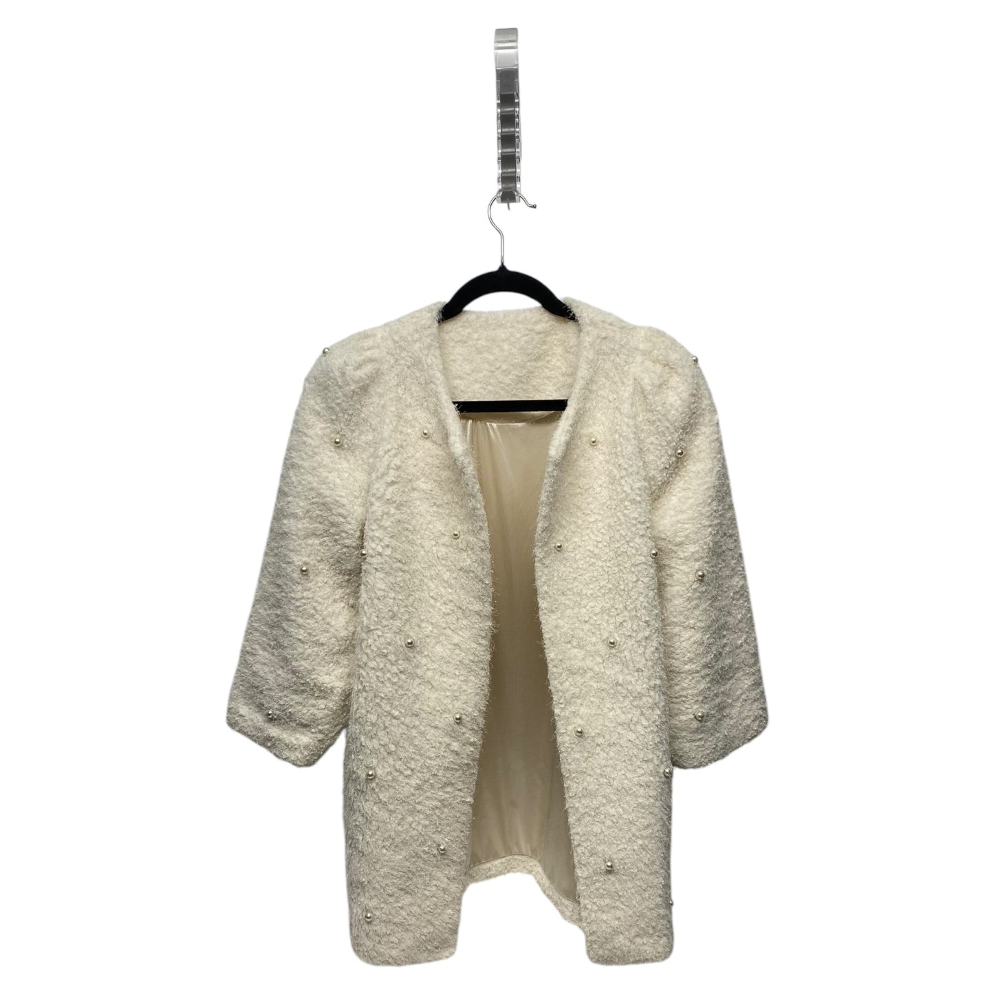 Blazer By Clothes Mentor In Cream, Size: Xs