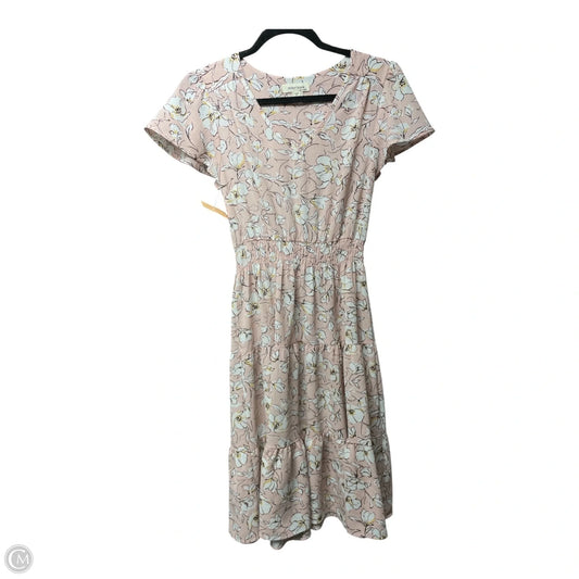 Dress Casual Short By Monteau In Floral Print, Size: Xs